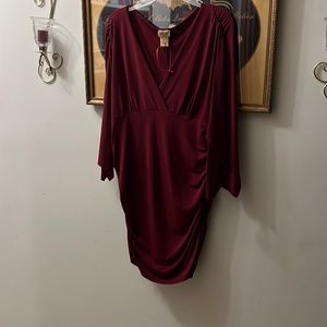 Can be worn as a mini dress or top, I wore as a top